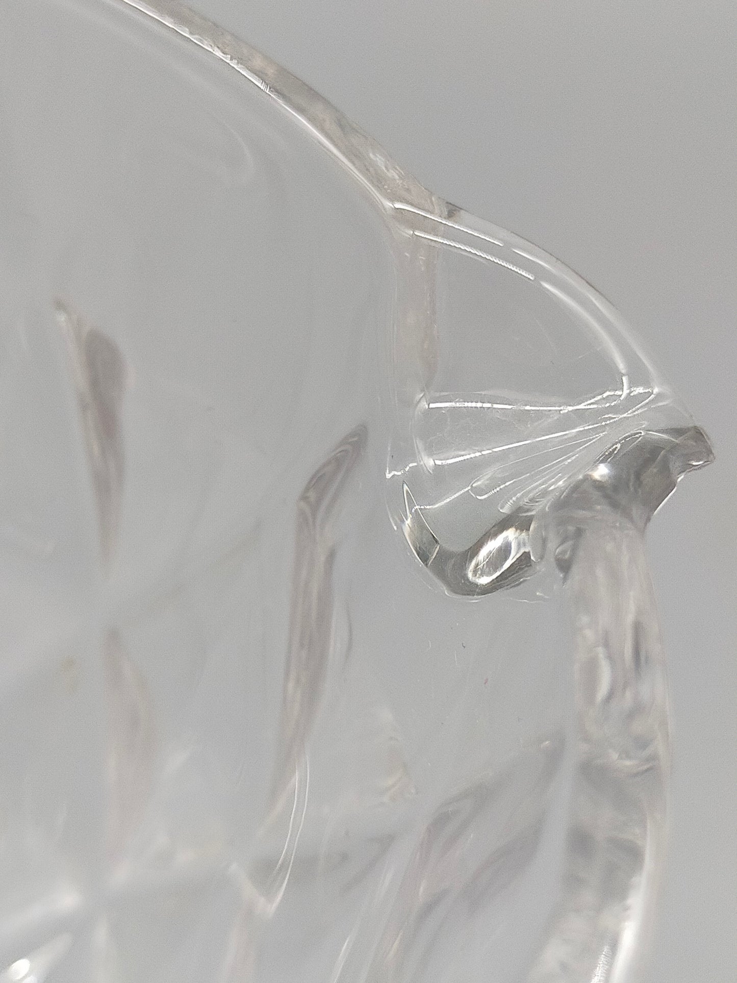 Kristallglas Krug mit Schliff – Vintage Glaskanne mit Henkel