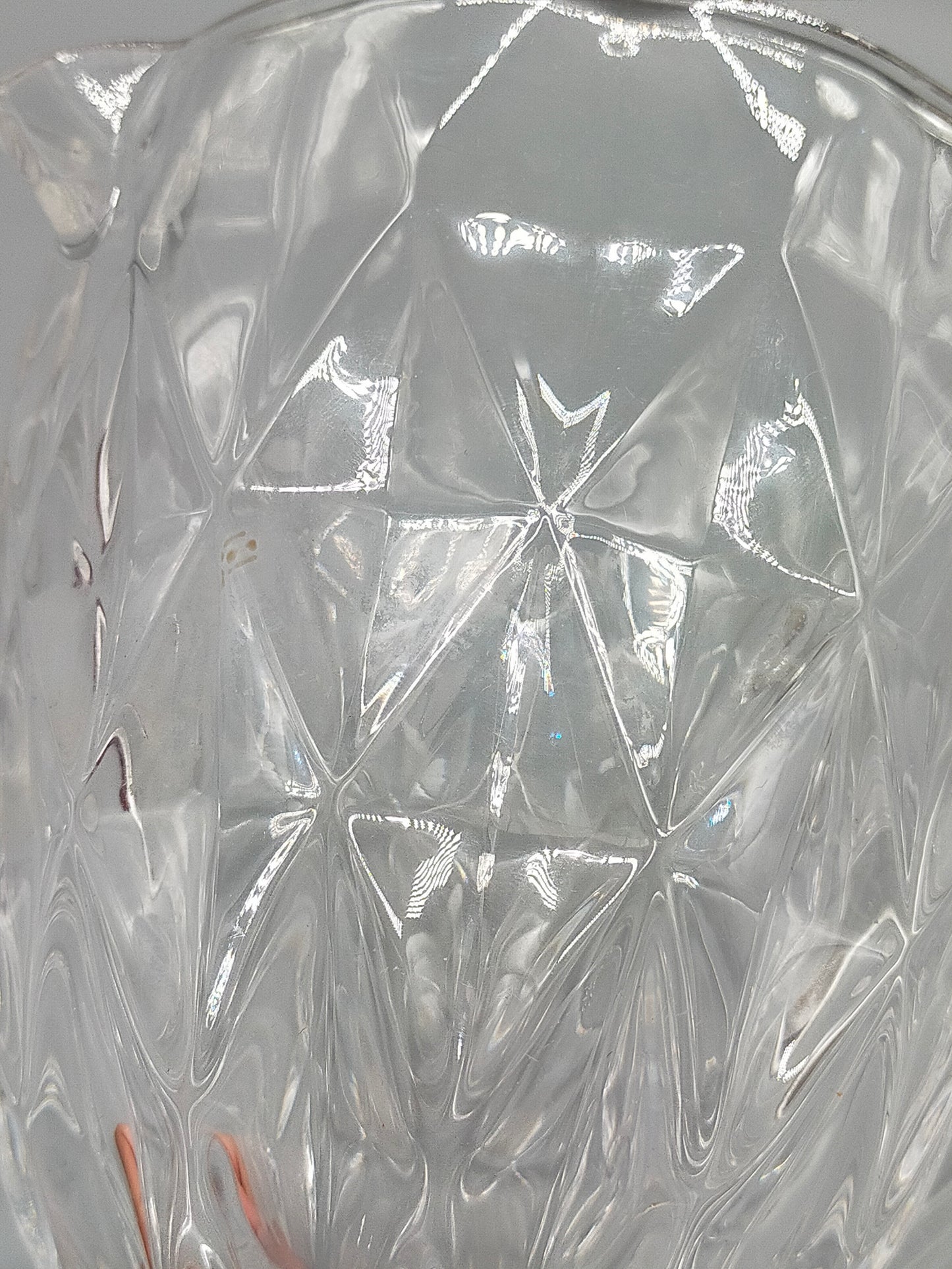 Kristallglas Krug mit Schliff – Vintage Glaskanne mit Henkel