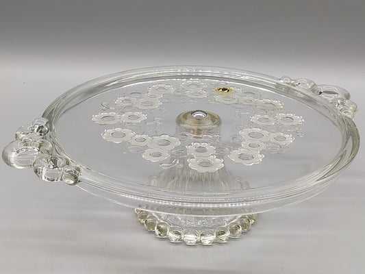 Edle Walther-Glas Tortenplatte auf Fuß – Vintage Servierteller