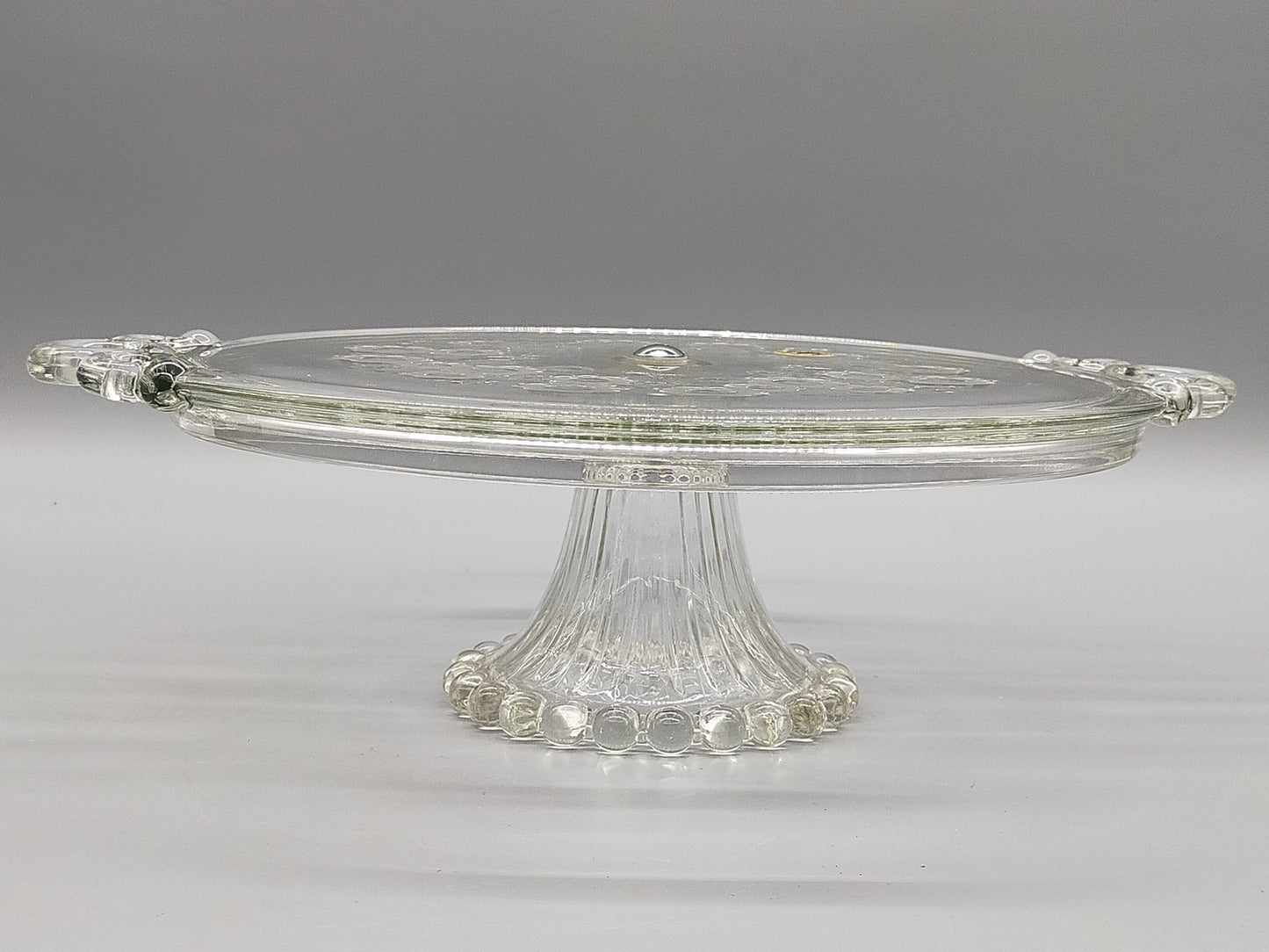 Edle Walther-Glas Tortenplatte auf Fuß – Vintage Servierteller
