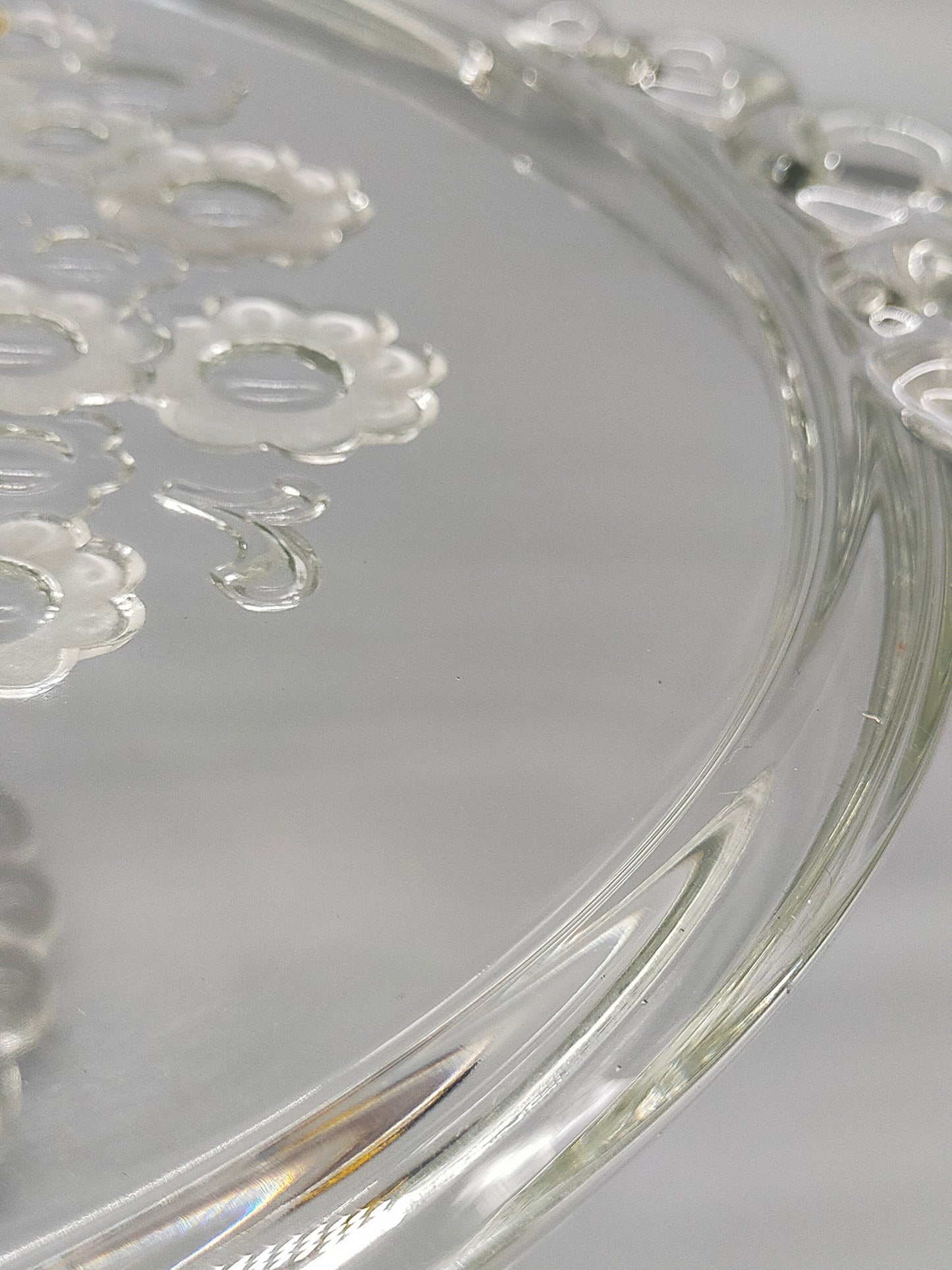 Edle Walther-Glas Tortenplatte auf Fuß – Vintage Servierteller