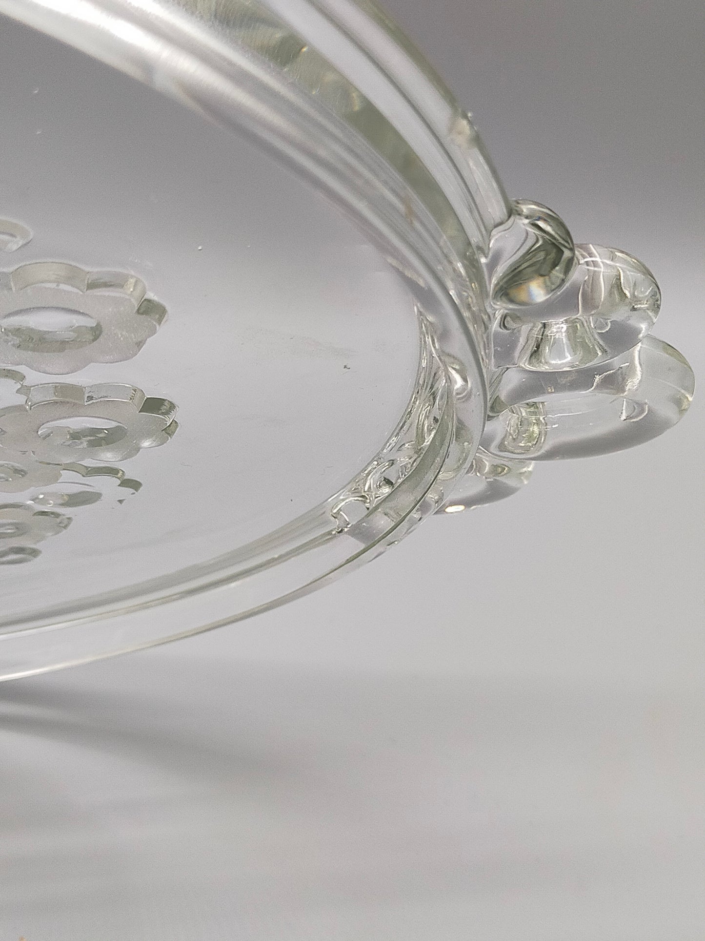 Edle Walther-Glas Tortenplatte auf Fuß – Vintage Servierteller
