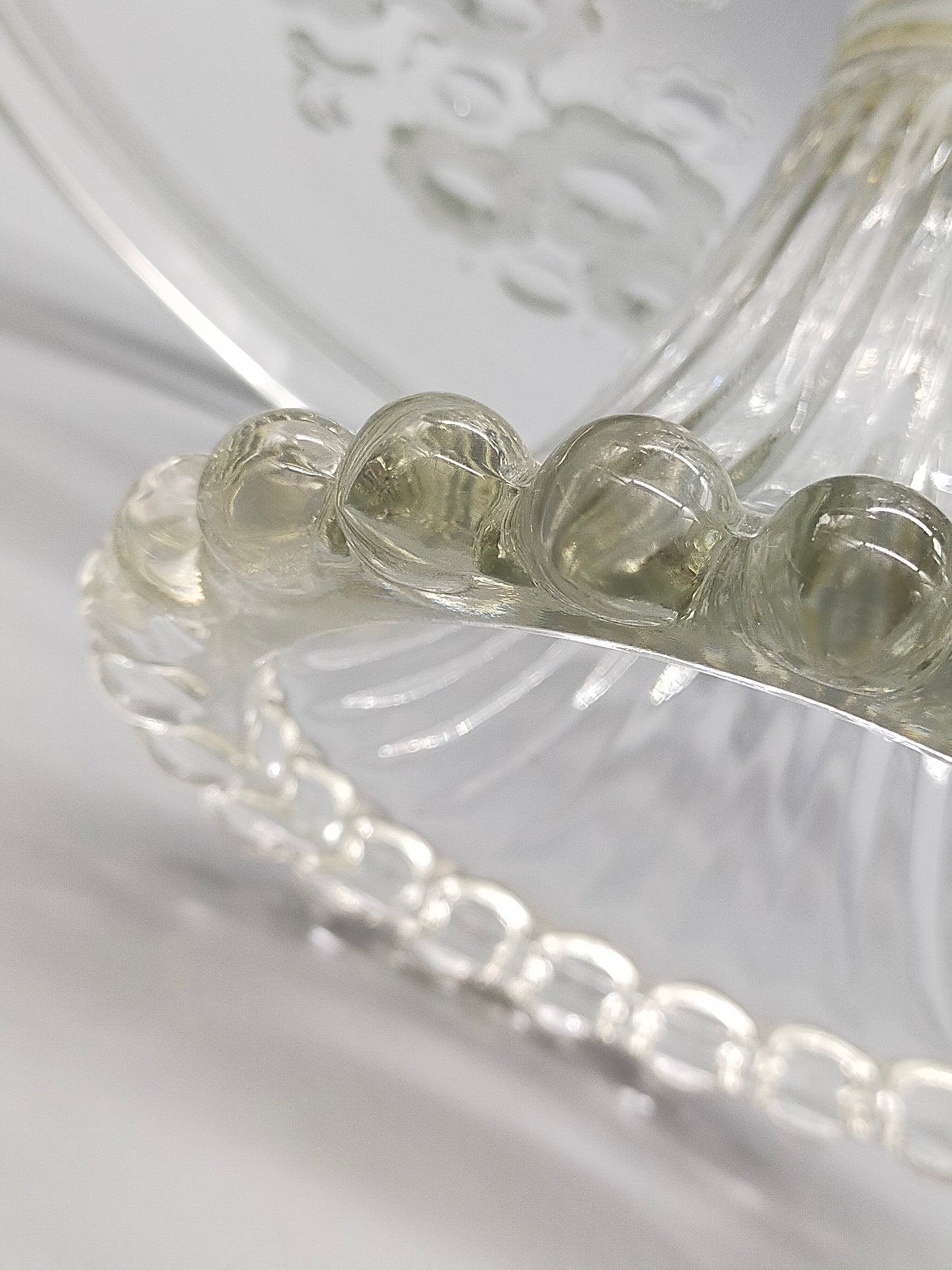 Edle Walther-Glas Tortenplatte auf Fuß – Vintage Servierteller