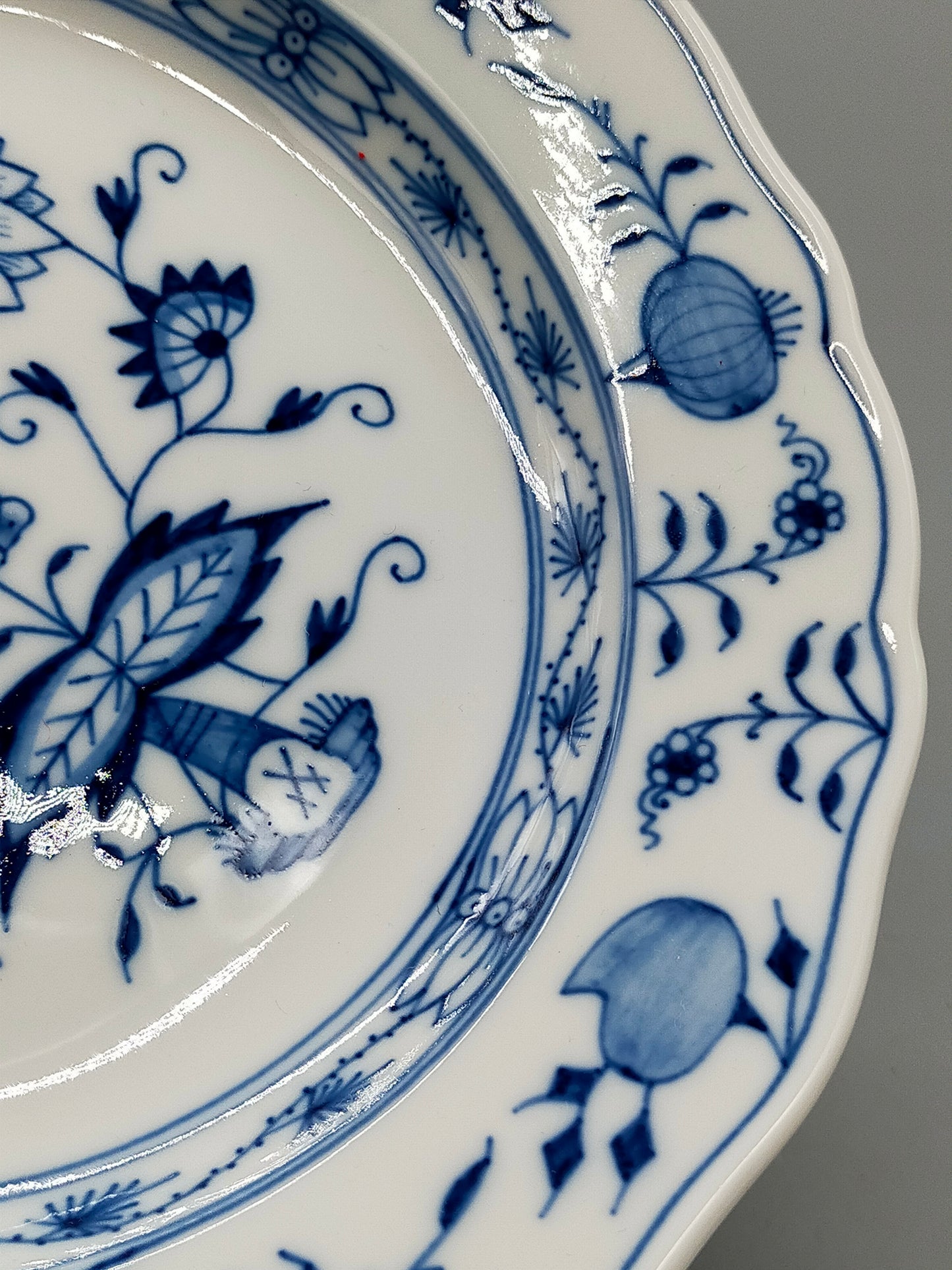 Meissen Porzellan Teller – Klassisches Zwiebelmuster Kobaltblau