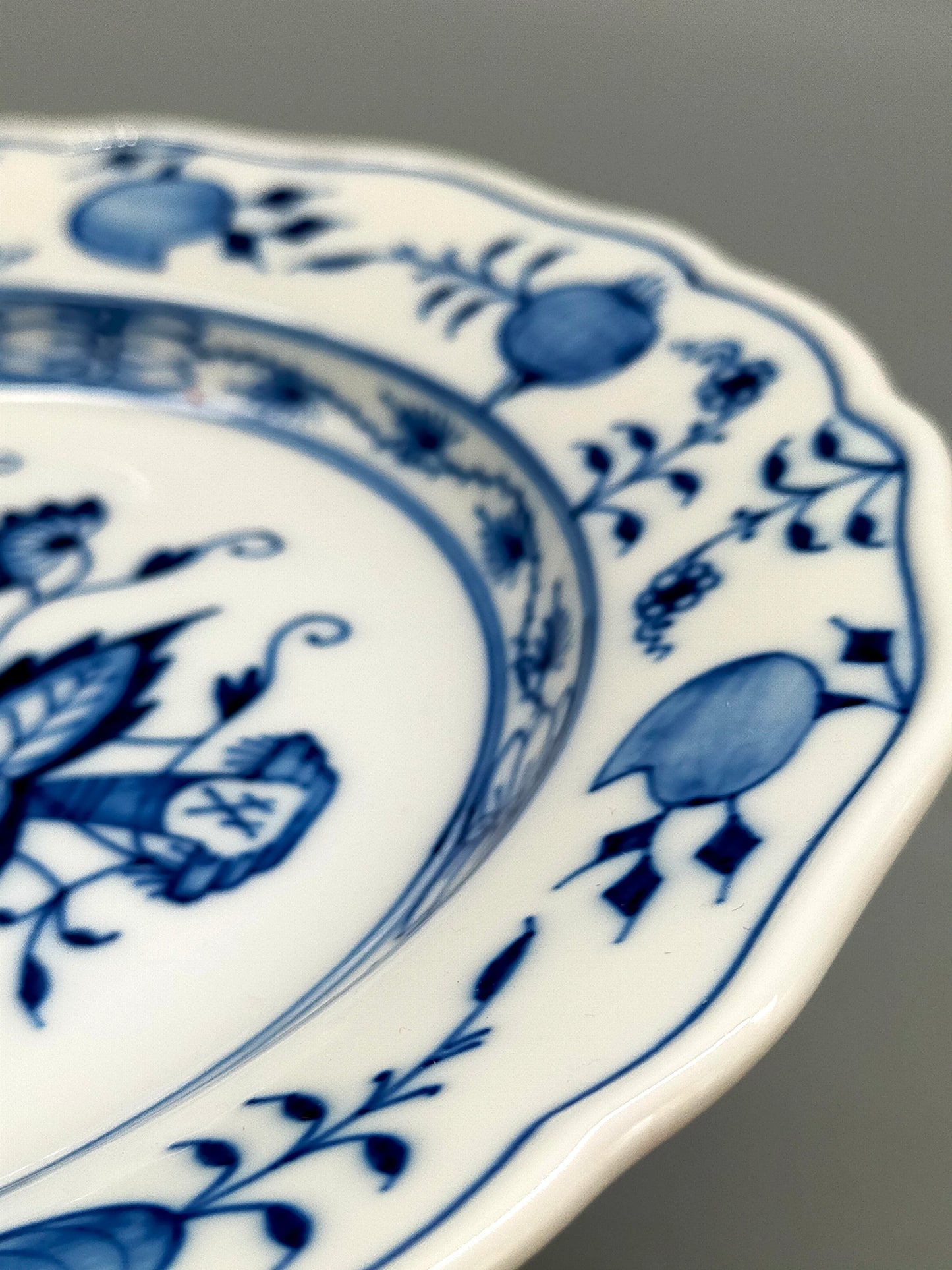 Meissen Porzellan Teller – Klassisches Zwiebelmuster Kobaltblau