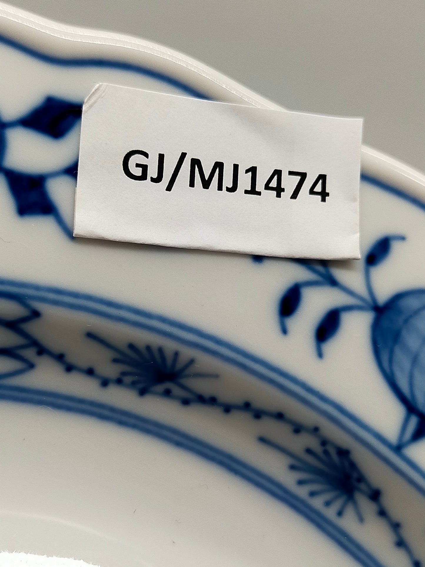 Meissen Porzellan Teller – Klassisches Zwiebelmuster Kobaltblau