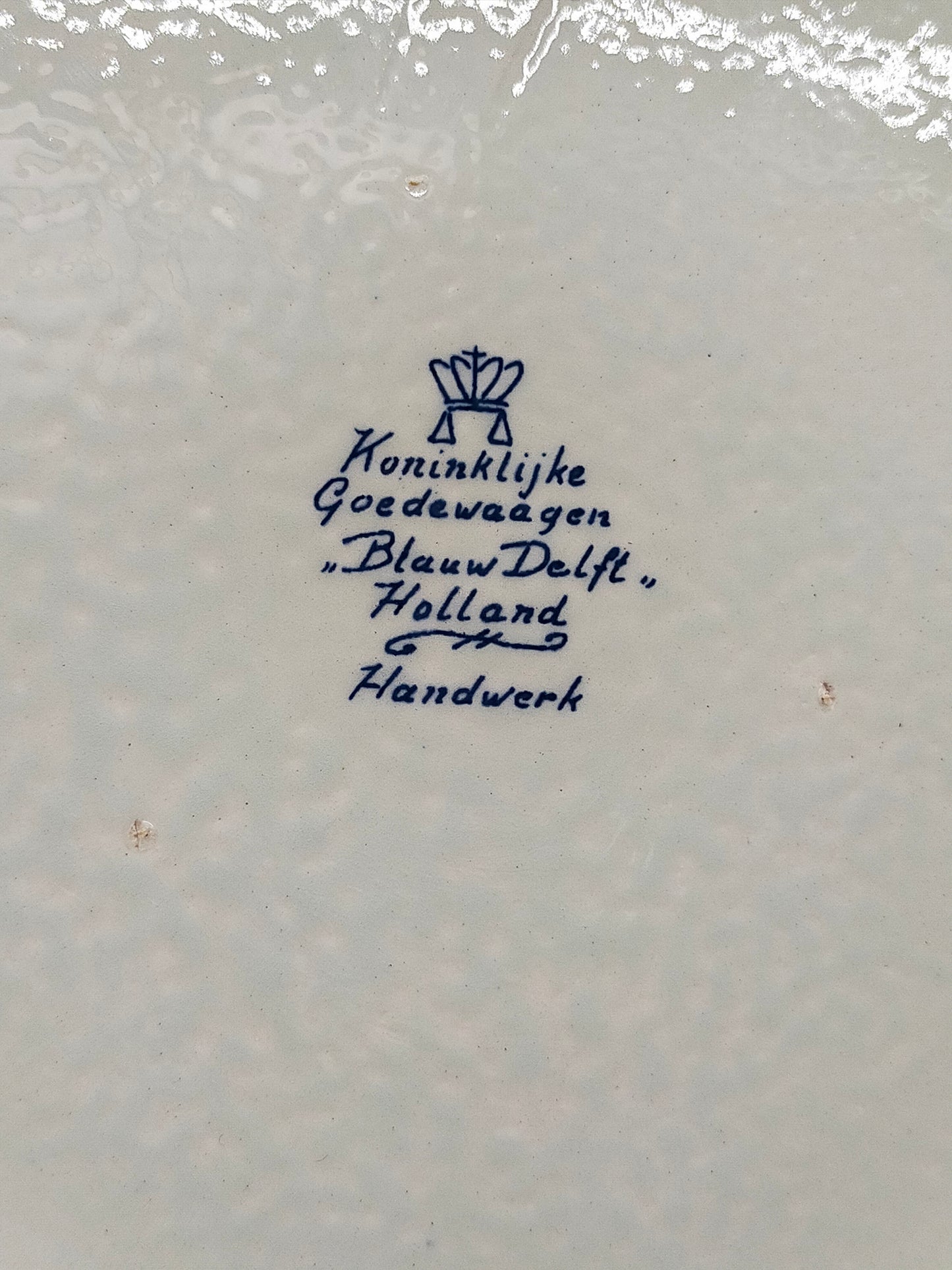 Koninklijke Goedewaagen Blauw Delft Wandteller