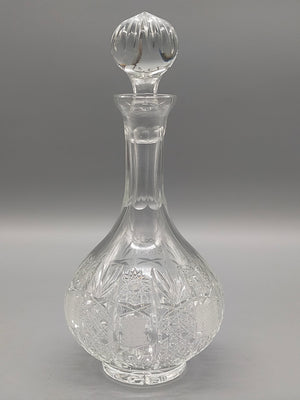Edle Bleikristall Karaffe mit Stöpsel – Elegante Glaskaraffe