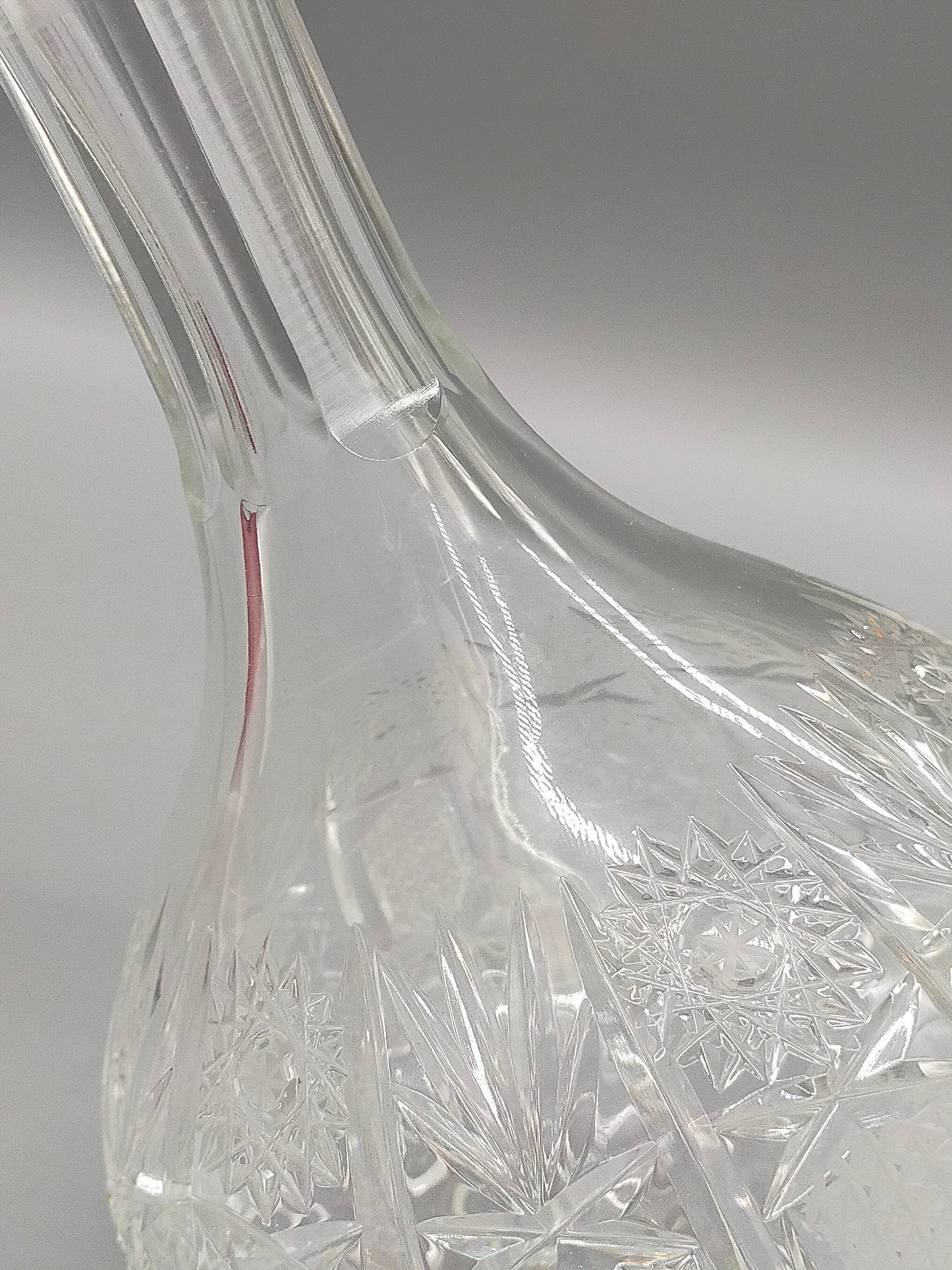 Edle Bleikristall Karaffe mit Stöpsel – Elegante Glaskaraffe