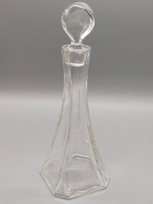 Elegante Glaskaraffe mit Stopfen – Kristall Dekanter