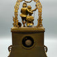 Antike Pendule Kamin Uhr – Galantes Paar auf Schaukel