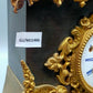 Antike Pendule Kamin Uhr – Galantes Paar auf Schaukel