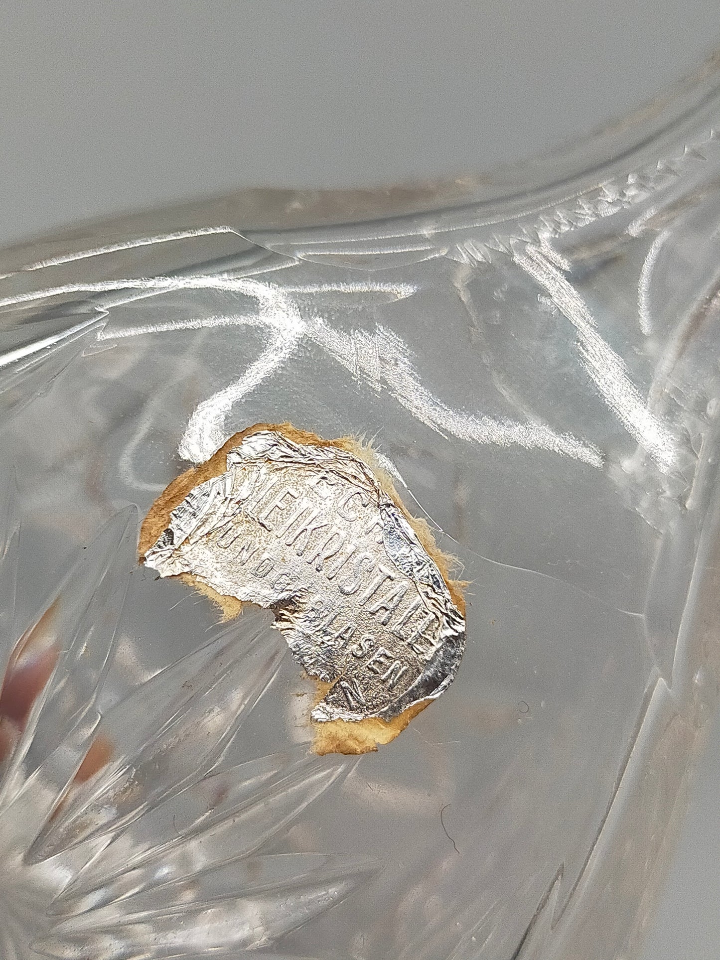 Kristallkanne mit Schliff – Bleikristall Glaskrug mit Henkel