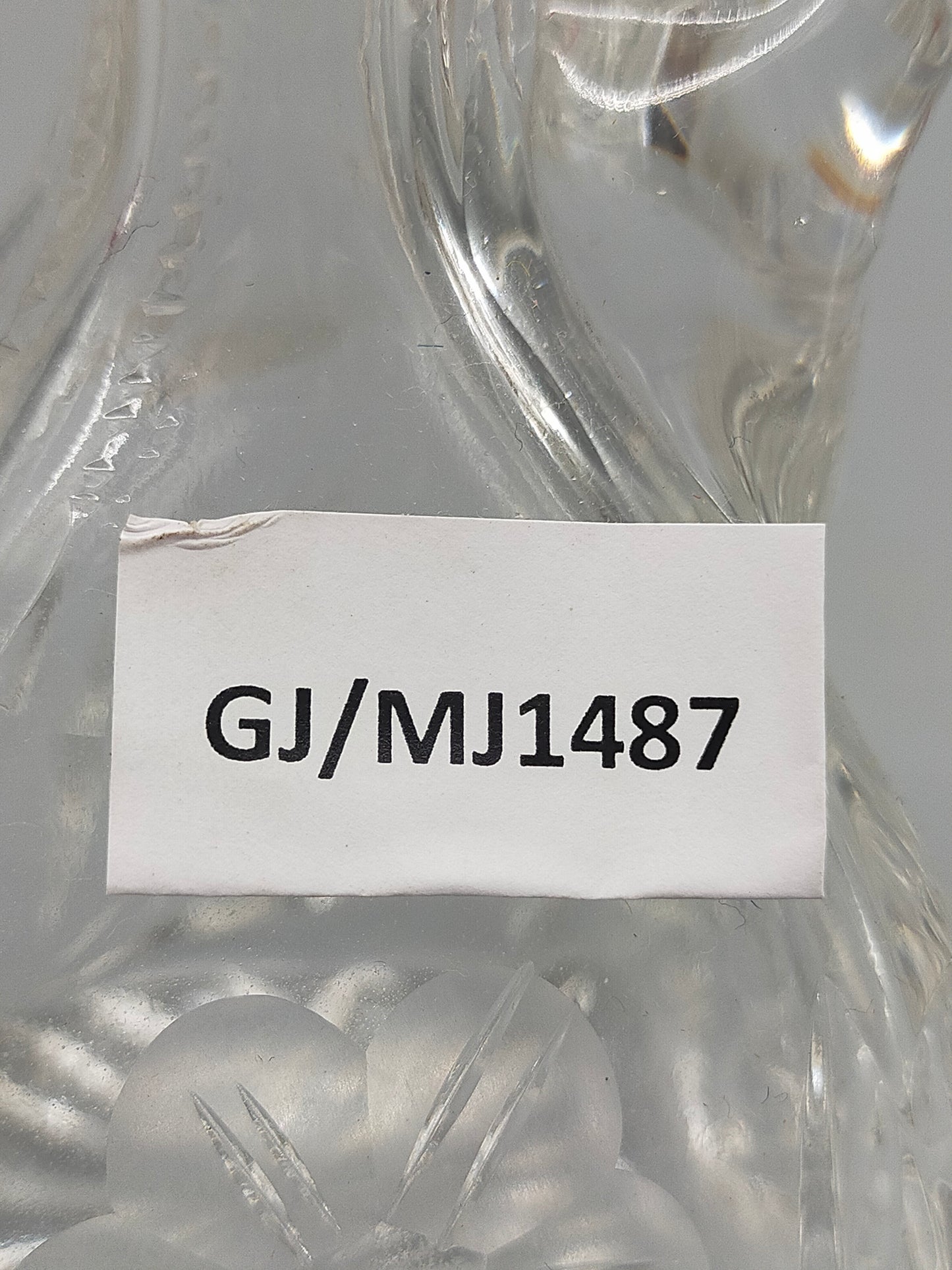 Kristallkanne mit Schliff – Bleikristall Glaskrug mit Henkel