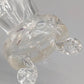 Kleine Kristallglas Vase auf Füßen – Eleganter Schliff