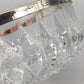 Edle Kristall Schale mit Versilbertem Rand – Diamantschliff 22cm