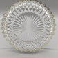 Edle Kristall Schale mit Versilbertem Rand – Diamantschliff 22cm