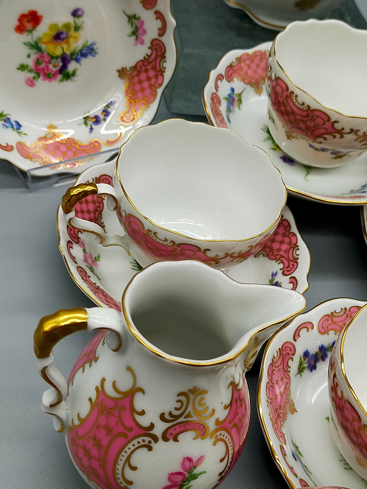 Exklusives Lindner Porzellan Kaffeeservice Princess Handarbeit