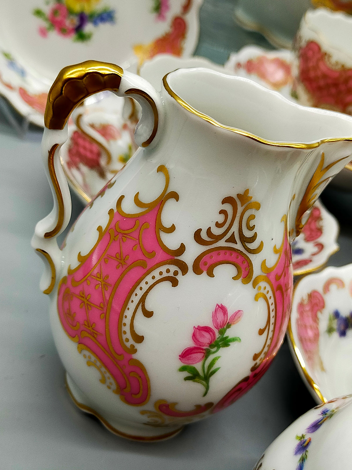Exklusives Lindner Porzellan Kaffeeservice Princess Handarbeit