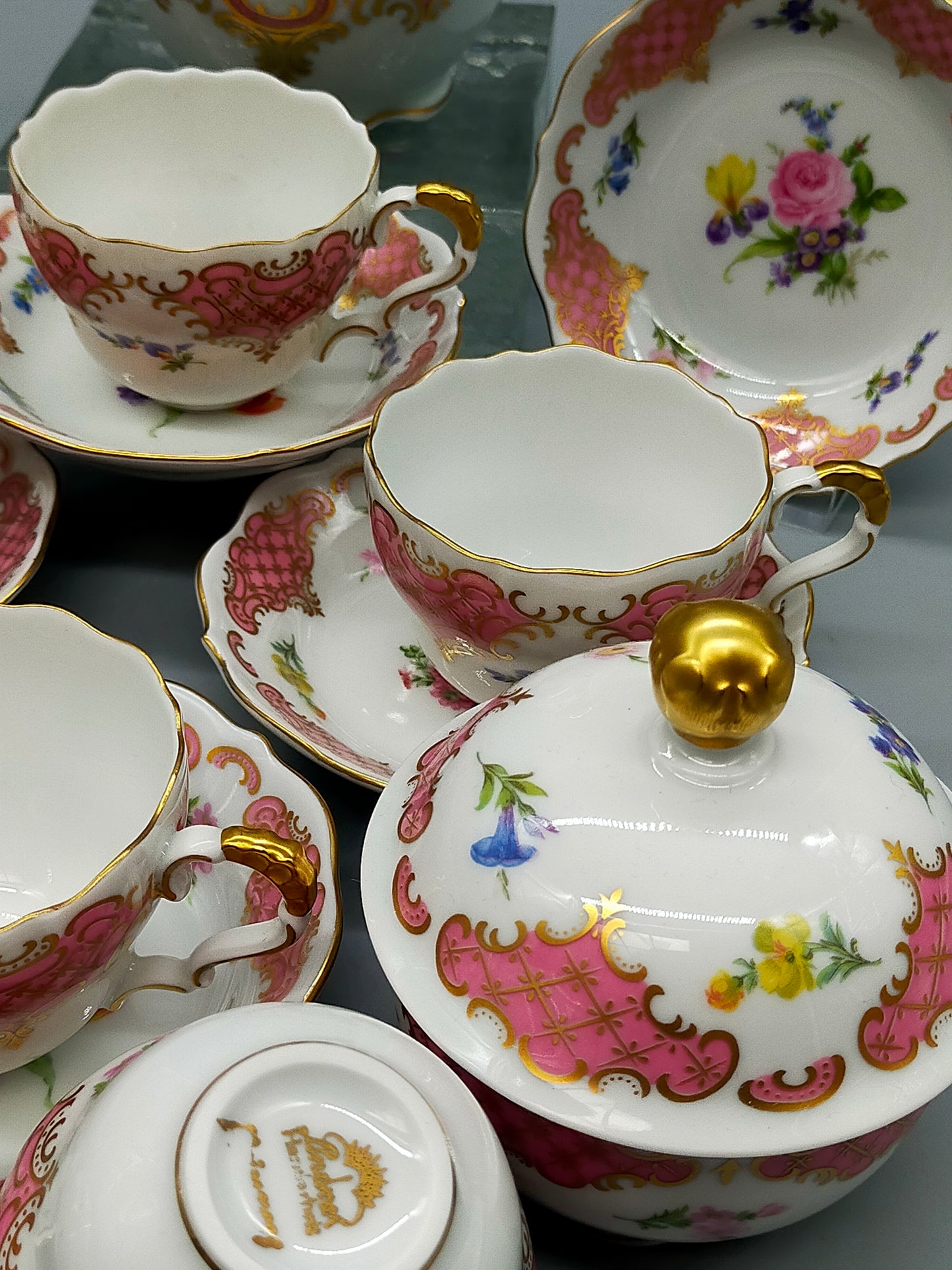 Exklusives Lindner Porzellan Kaffeeservice Princess Handarbeit