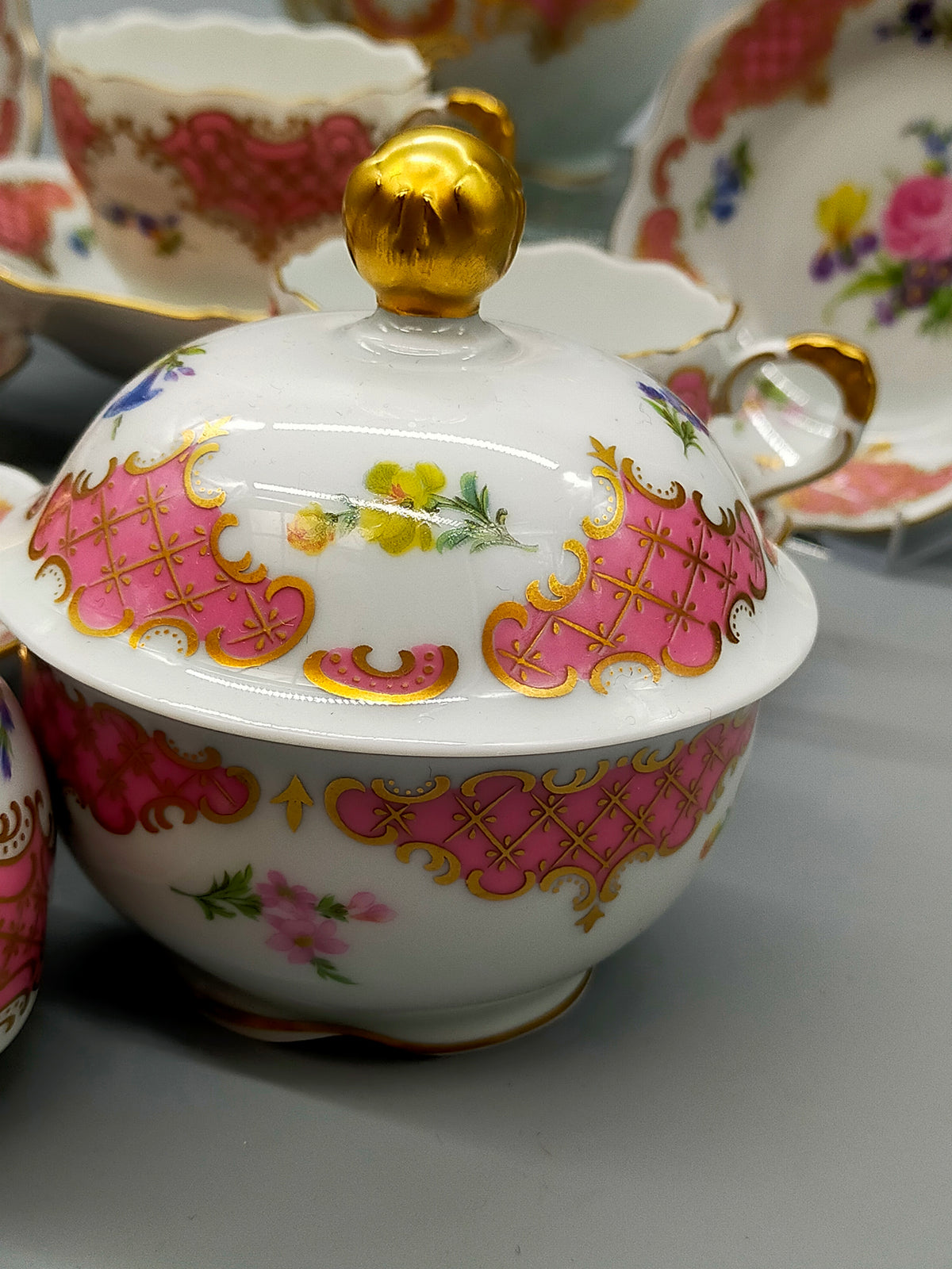 Exklusives Lindner Porzellan Kaffeeservice Princess Handarbeit
