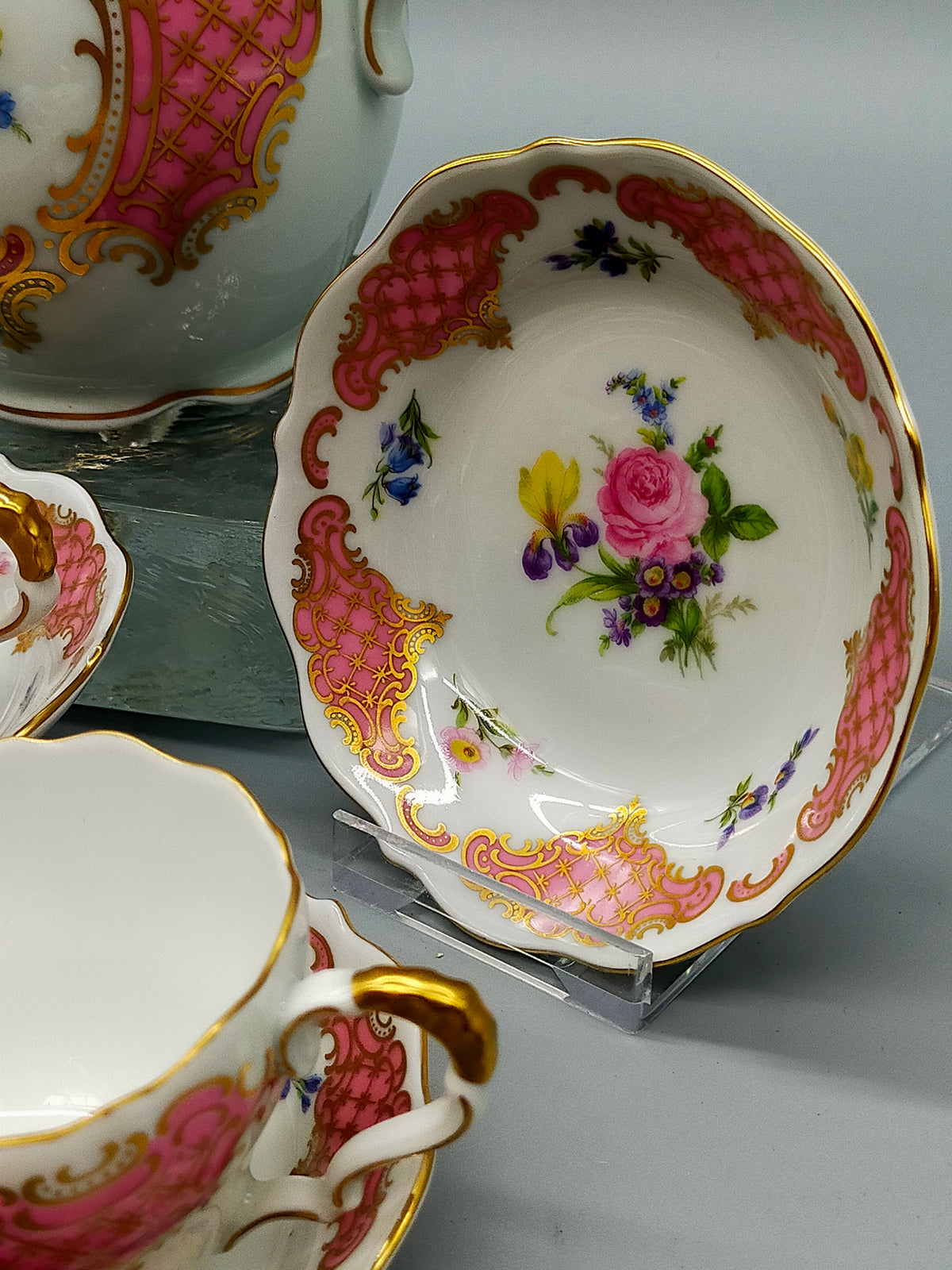 Exklusives Lindner Porzellan Kaffeeservice Princess Handarbeit