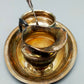 Elegantes ALPACCA PLATE Kaffeeservice Versilbertes Set mit Kanne und Schale