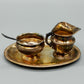 Elegantes ALPACCA PLATE Kaffeeservice Versilbertes Set mit Kanne und Schale