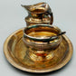 Elegantes ALPACCA PLATE Kaffeeservice Versilbertes Set mit Kanne und Schale
