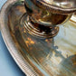 Elegantes ALPACCA PLATE Kaffeeservice Versilbertes Set mit Kanne und Schale