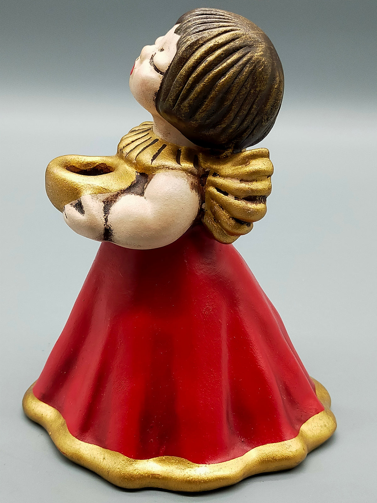 Original Thun Bozener Engel Kerzenhalter Handgefertigte Keramikfigur
