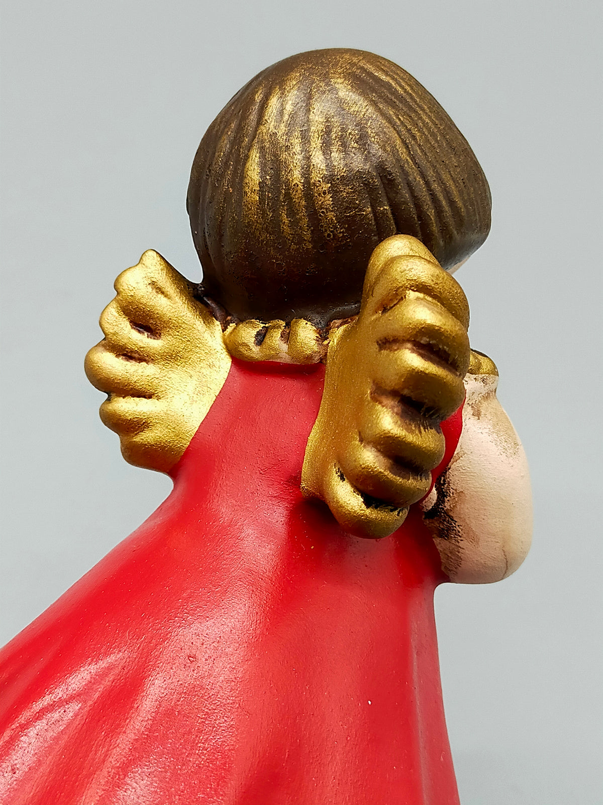 Original Thun Bozener Engel Kerzenhalter Handgefertigte Keramikfigur