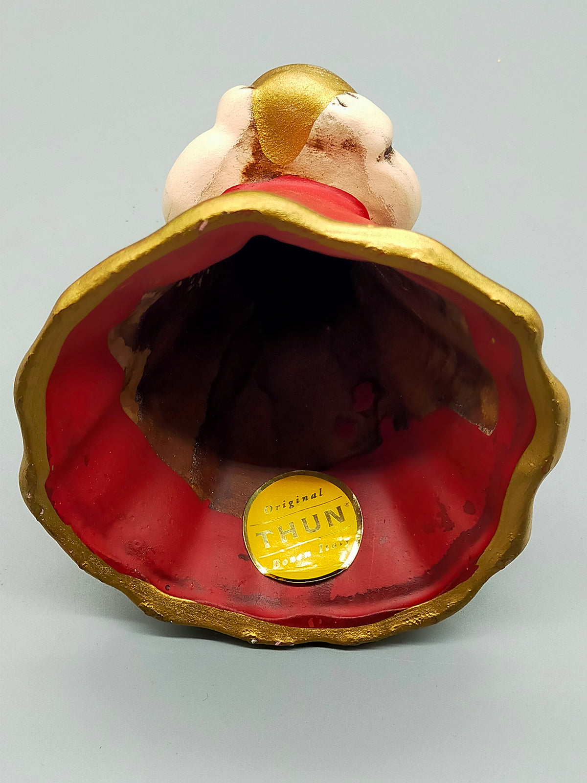 Original Thun Bozener Engel Kerzenhalter Handgefertigte Keramikfigur