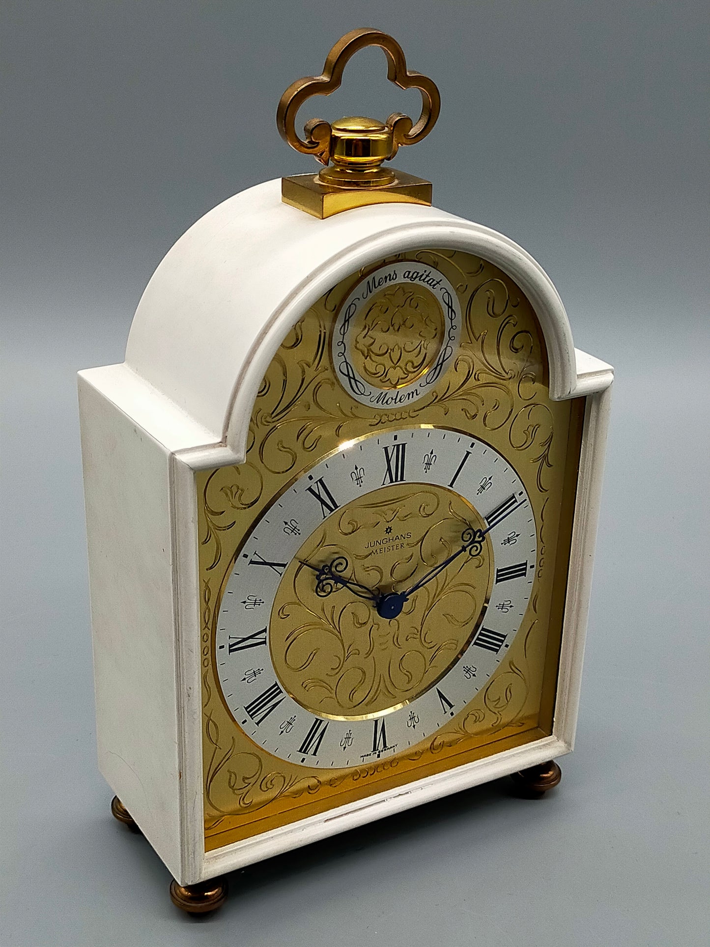 Elegante Junghans Meister Tischuhr – Vintage Kaminuhr mit Zifferblatt