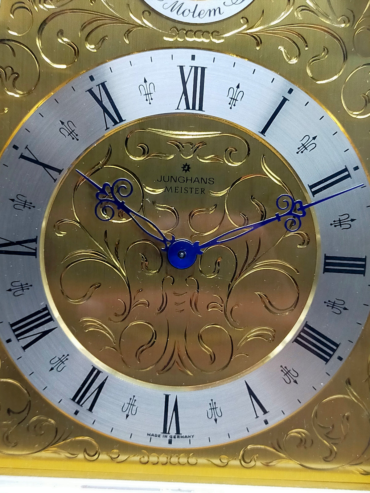 Elegante Junghans Meister Tischuhr – Vintage Kaminuhr mit Zifferblatt
