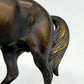 Elegante Bronze Skulptur – Edles Pferd auf Marmorsockel