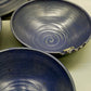 Handgefertigtes Keramik-Set – Große Schale und 6 Suppentassen in Blau