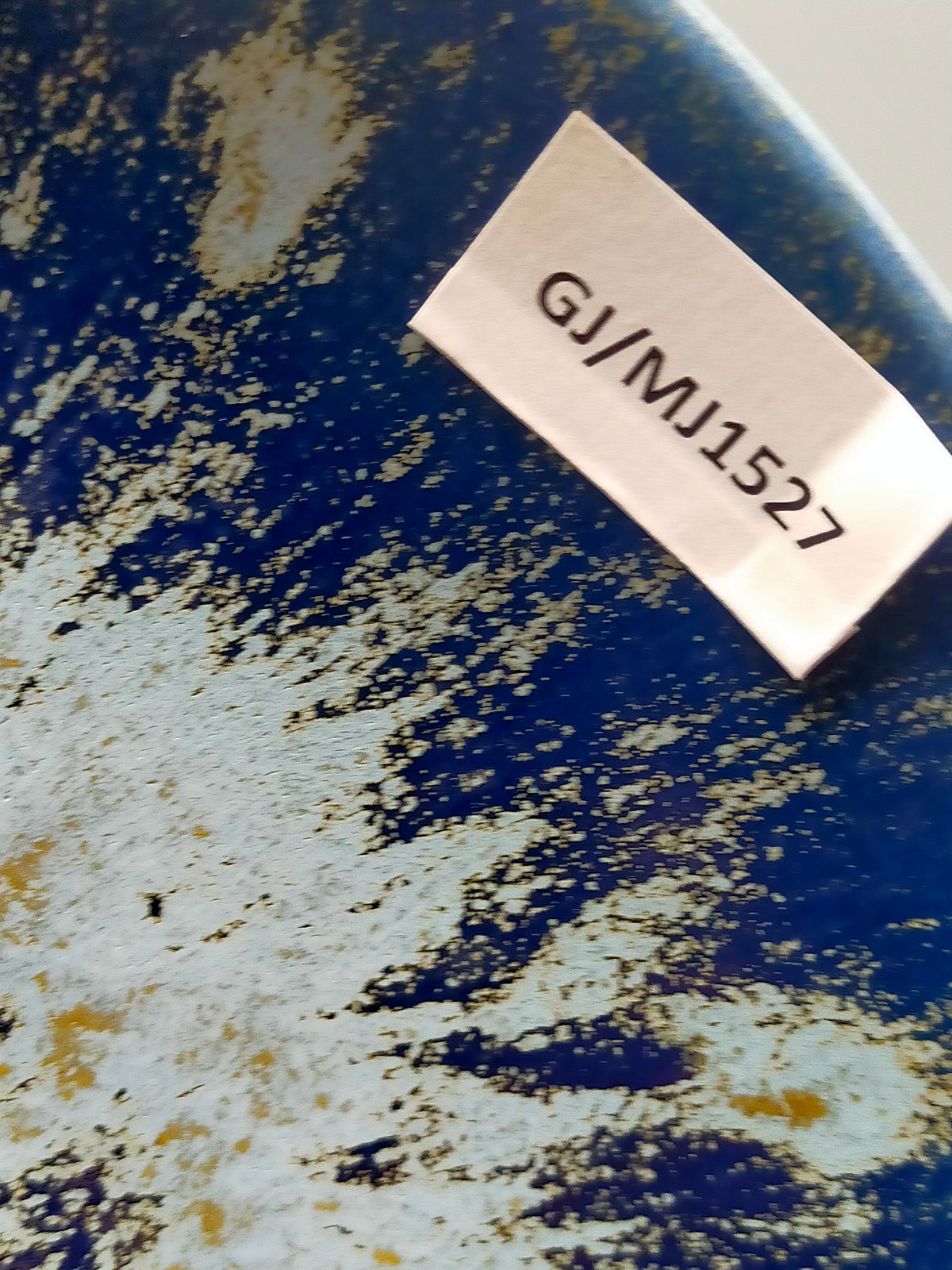 Handgefertigte Keramikschale – Dekorative Fuss-Schale in Blau