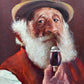 Alte Pfeifenraucher Ölgemälde Signiert Ludwig Vollmar Kunst