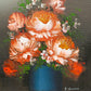 Ölgemälde – Blumenstillstand Pfingstrosen signiert J. Hansen