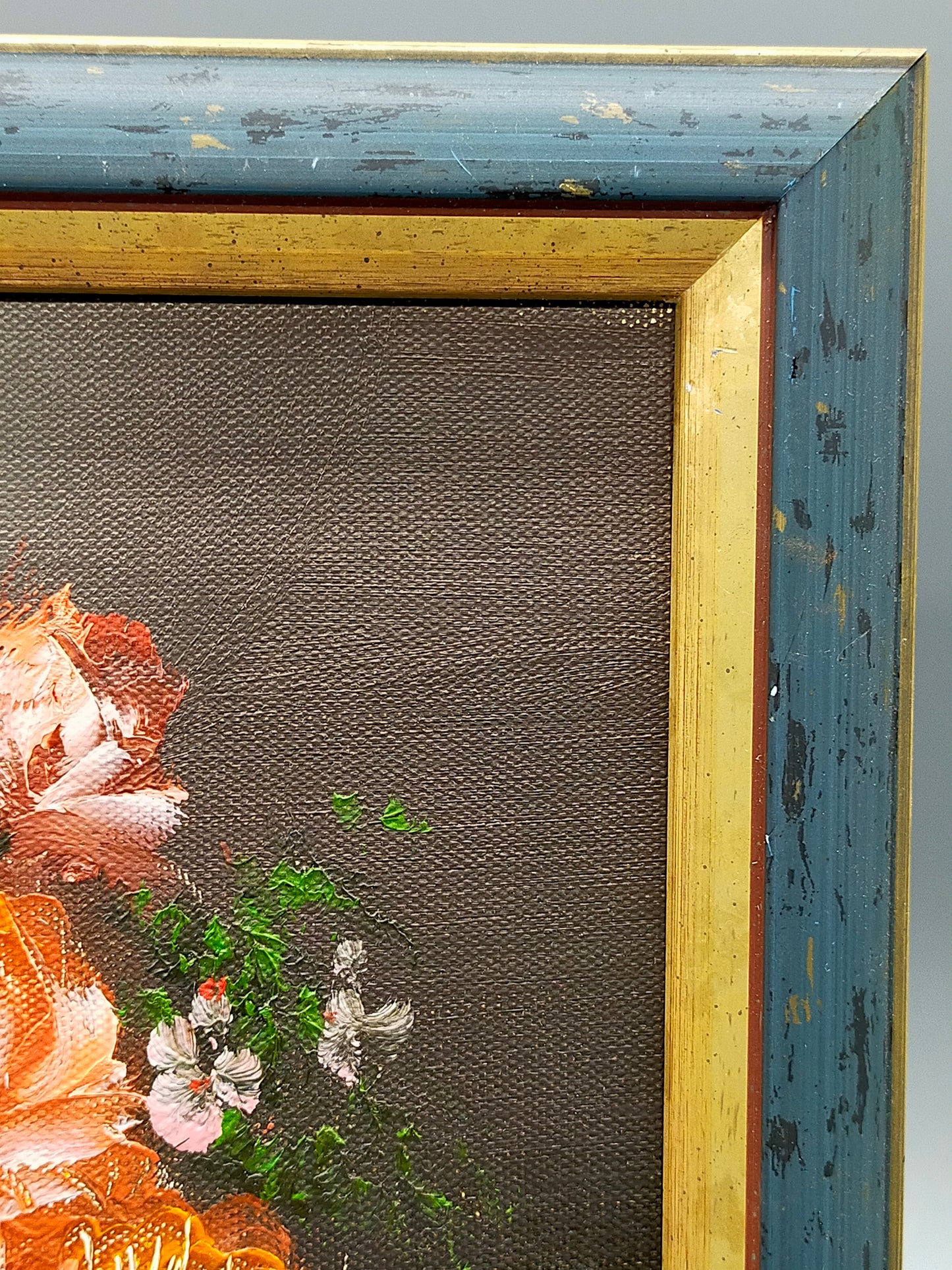 Ölgemälde – Blumenstillstand Pfingstrosen signiert J. Hansen