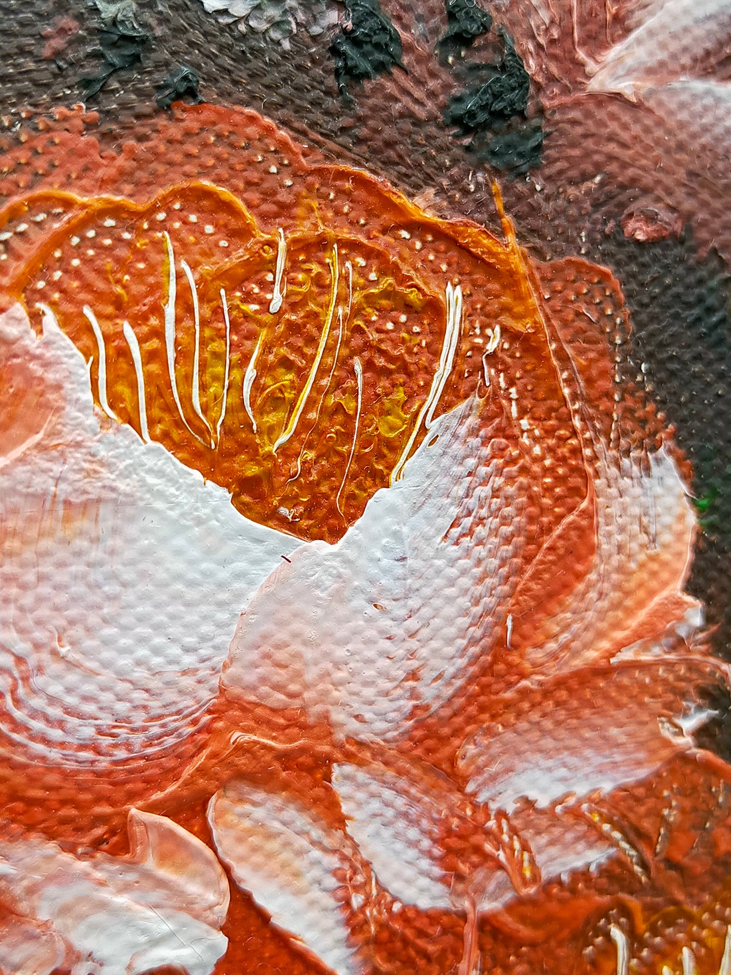 Ölgemälde – Blumenstillstand Pfingstrosen signiert J. Hansen