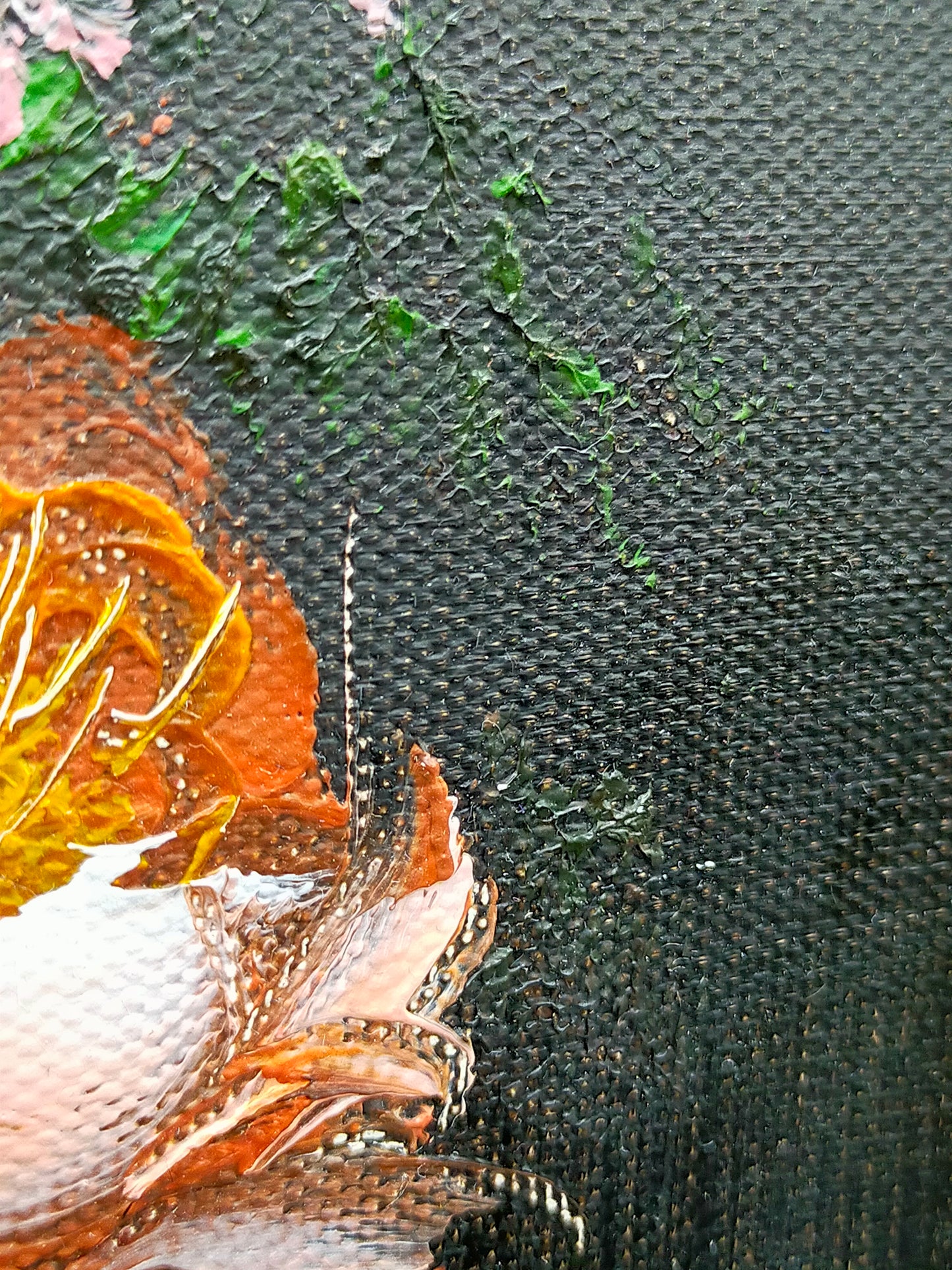 Ölgemälde – Blumenstillstand Pfingstrosen signiert J. Hansen