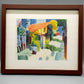 Deutsche Schule (XX) – Gartenansicht mit Haus Expressionistische Landschaft