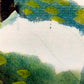 Deutsche Schule (XX) – Gartenansicht mit Haus Expressionistische Landschaft
