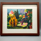 Deutsche Schule (XX) – Expressionistische Gartenlandschaft Lithographie