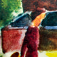 Deutsche Schule (XX) – Expressionistische Gartenlandschaft Lithographie