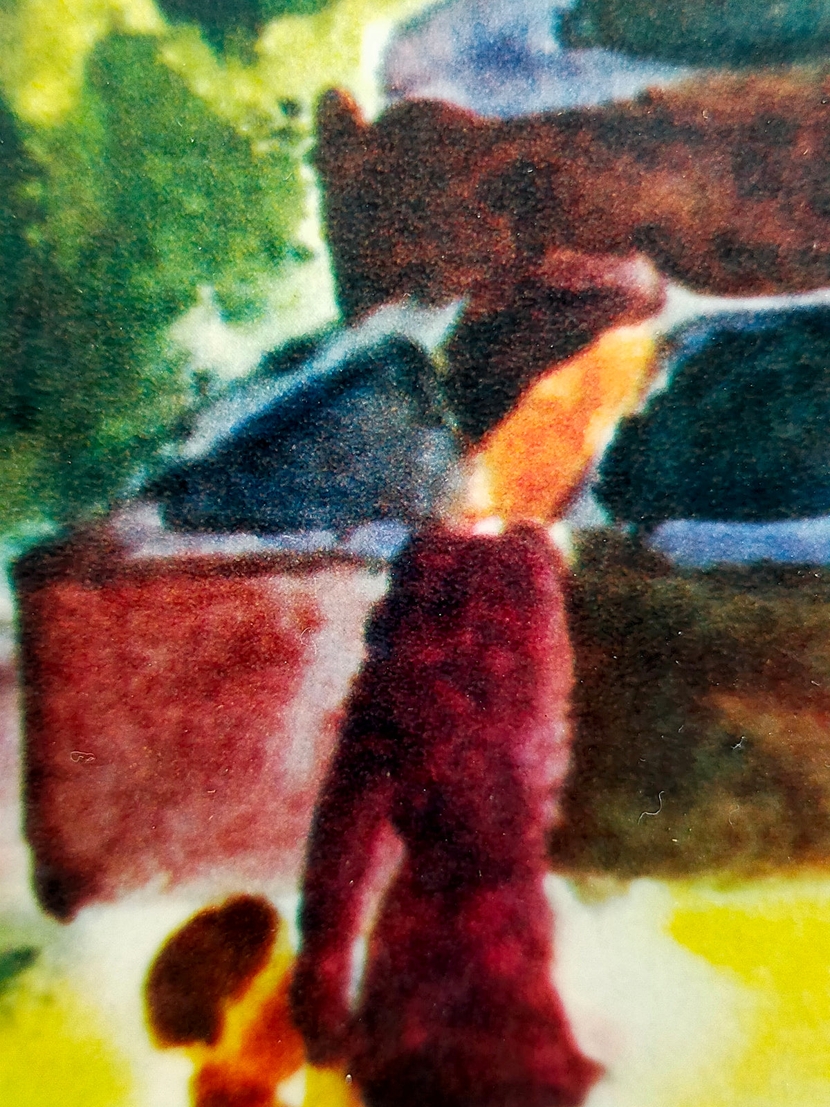Deutsche Schule (XX) – Expressionistische Gartenlandschaft Lithographie