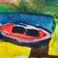 Deutsche Schule (XX) Expressionistische Hafenlandschaft Lithographie