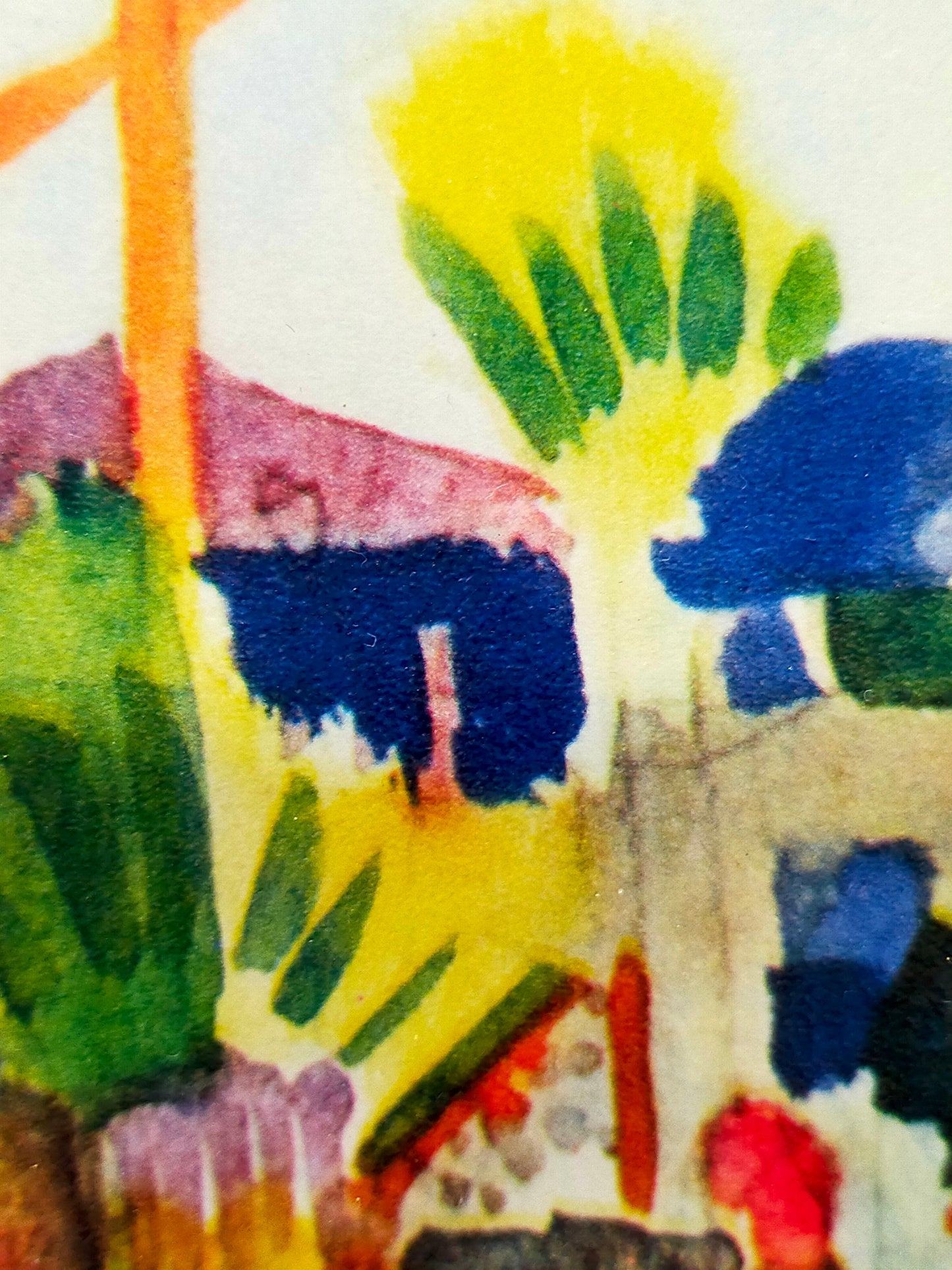Deutsche Schule (XX) Expressionistische Hafenlandschaft Lithographie